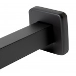 ALFI brand ABSA6S-BM Black Matte 6" Square Ceiling Shower Arm