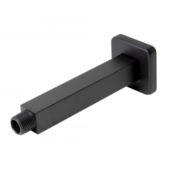 ALFI brand ABSA6S-BM Black Matte 6" Square Ceiling Shower Arm
