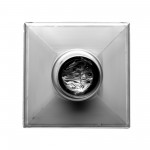 ALFI brand 5"x 5" Modern Square Polished Shower Drain with Solid Cover