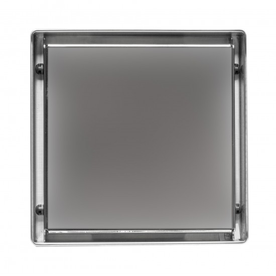 ALFI brand 5"x 5" Modern Square Polished Shower Drain with Solid Cover