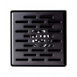 ALFI brand 5" x 5" Square Stainless Steel Shower Drain with Groove Holes