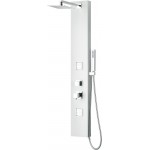 ALFI brand White Aluminum Shower Panel with 2 Body Sprays and Rain Shower Head