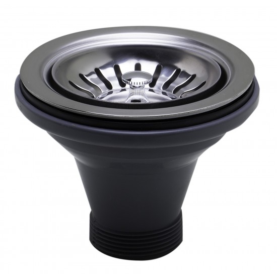 ALFI brand ABST35-PSS Polished Stainless Steel 3 1/2" Basket Strainer Drain