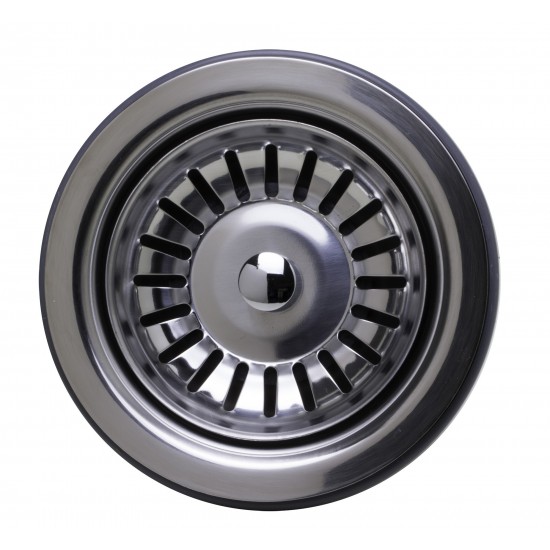 ALFI brand ABST35-PSS Polished Stainless Steel 3 1/2" Basket Strainer Drain