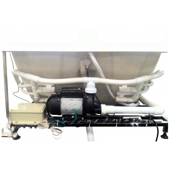 EAGO AM124ETL-L 6 ft Right Drain Corner Acrylic White Whirlpool Bathtub for Two