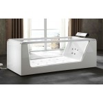EAGO AM152ETL-5 5 ft Clear Rectangular Acrylic Whirlpool Bathtub