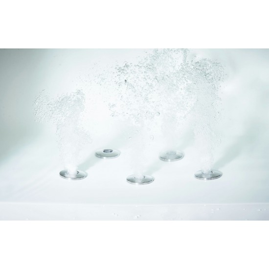 EAGO AM152ETL-5 5 ft Clear Rectangular Acrylic Whirlpool Bathtub