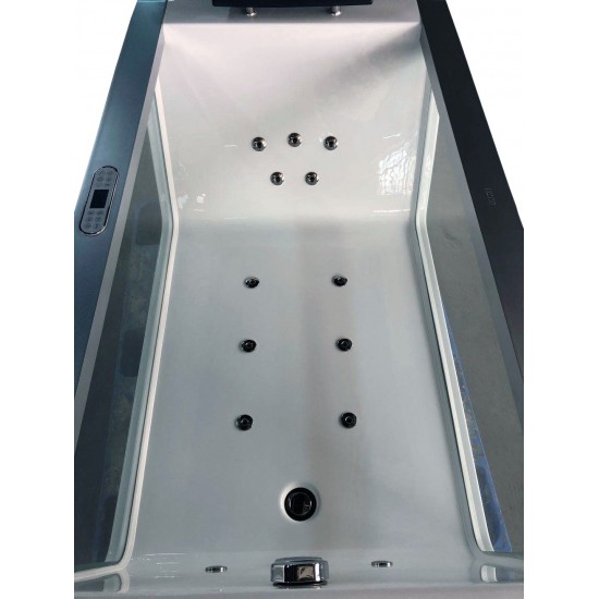 EAGO AM152ETL-5 5 ft Clear Rectangular Acrylic Whirlpool Bathtub