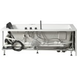 EAGO AM154ETL-L6 6 ft Acrylic White Rectangular Whirlpool Bathtub w Fixtures