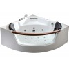 EAGO AM197ETL 5 ft Clear Rounded Corner Acrylic Whirlpool Bathtub for Two