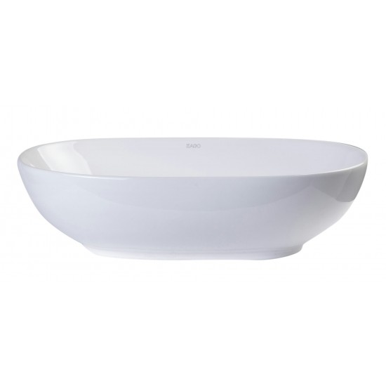 EAGO BA352 23" Oval Ceramic Above Mount Bathroom Basin Vessel Sink
