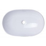 EAGO BA352 23" Oval Ceramic Above Mount Bathroom Basin Vessel Sink