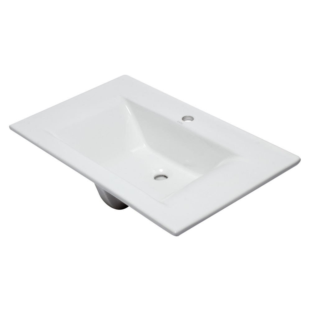 EAGO BB127 White Ceramic 32"x19" Rectangular Drop In Sink EAGO BB127 White Ceramic 32"x19" Rectangular Drop In Sink