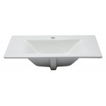 EAGO BB127 White Ceramic 32"x19" Rectangular Drop In Sink