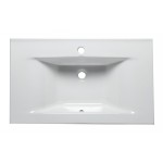 EAGO BB127 White Ceramic 32"x19" Rectangular Drop In Sink