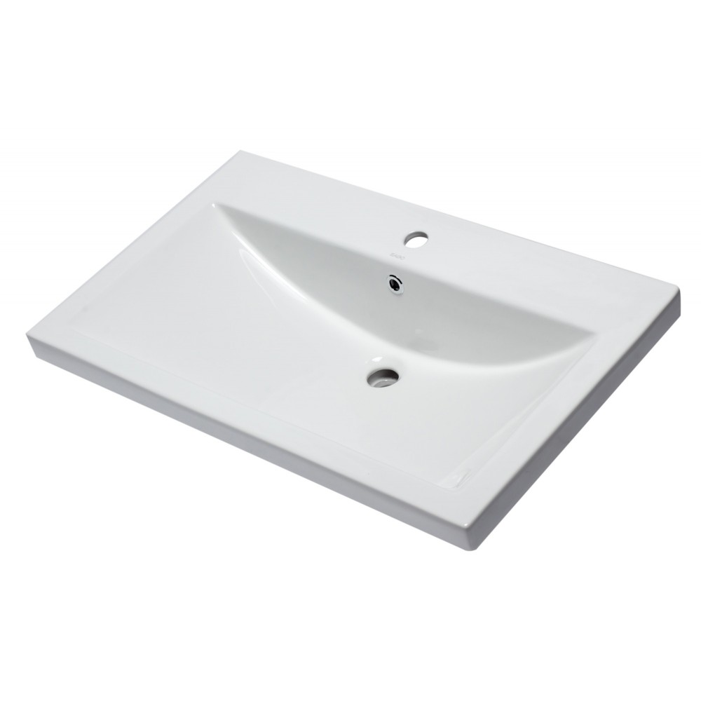 EAGO BH001 White Ceramic 32"x19" Rectangular Drop In Sink EAGO BH001 White Ceramic 32"x19" Rectangular Drop In Sink