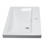EAGO BH001 White Ceramic 32"x19" Rectangular Drop In Sink
