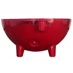 ALFI brand Red FireHotTub The Round Fire Burning Portable Outdoor Hot Bath Tub