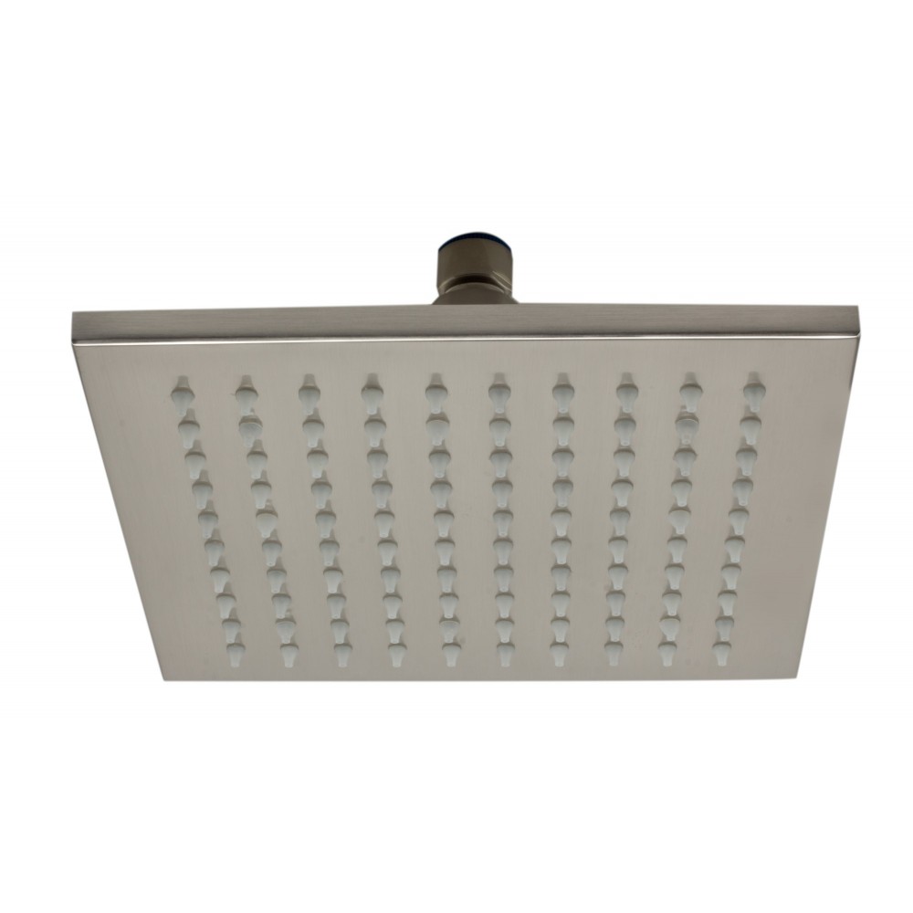 ALFI brand LED8S-BN Brushed Nickel 8" Square Multi Color LED Rain Shower Head