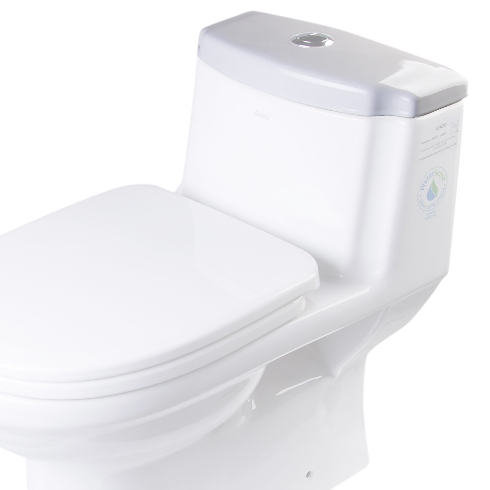 EAGO R-222LID Replacement Ceramic Toilet Lid for TB222 EAGO R-222LID Replacement Ceramic Toilet Lid for TB222