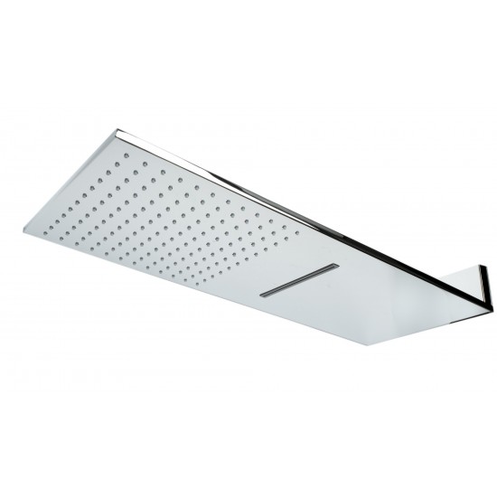 ALFI brand RAIN10SW-PC 10" Wall-Mounted Square Waterfall Rain Shower Head