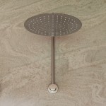 ALFI brand Solid Brushed Stainless Steel 12" Round Ultra Thin Rain Shower Head