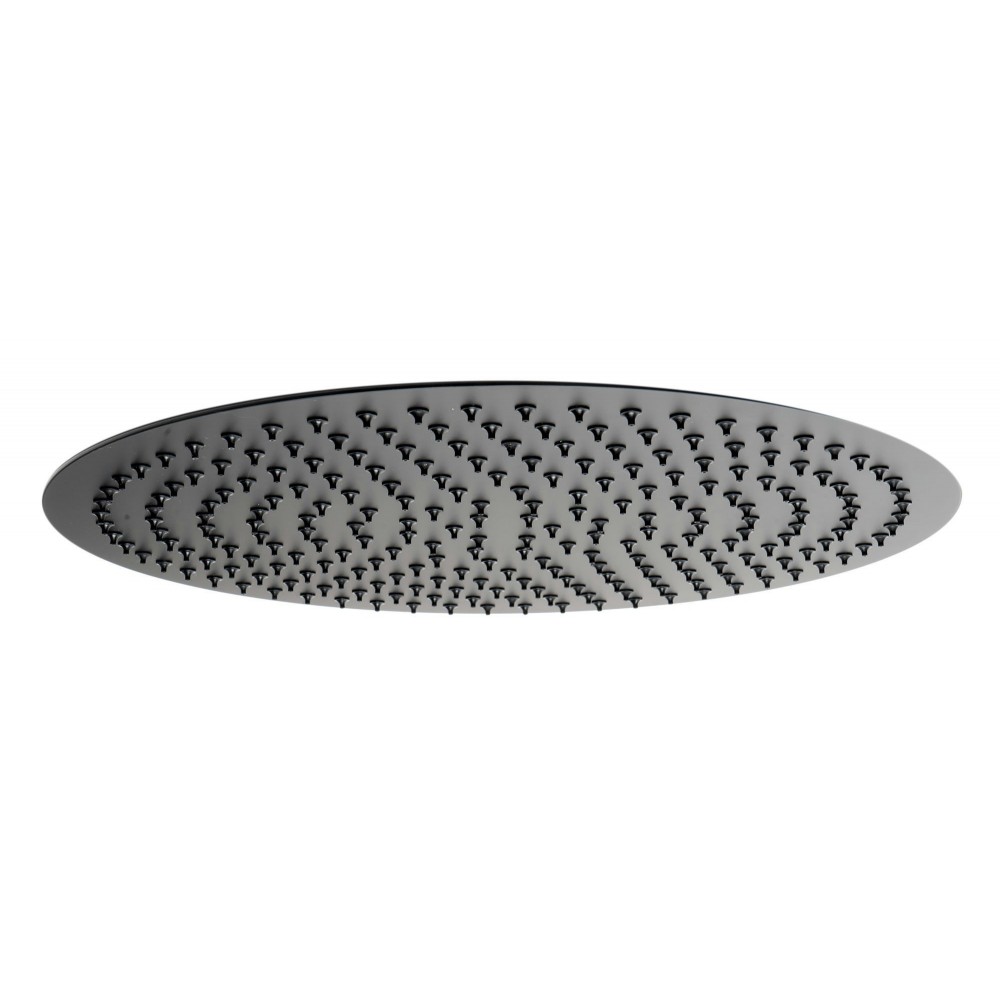 ALFI brand Matte Black Stainless Steel 16" Round Ultra-Thin Rain Shower Head