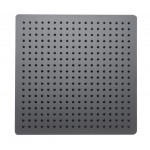 ALFI brand Matte Black Stainless Steel 16" Square Ultra-Thin Rain Shower Head