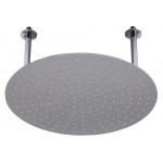 ALFI brand 20" Round Brushed Solid Stainless Steel Ultra Thin Rain Shower Head