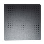 ALFI brand Matte Black Stainless Steel 20" Square Ultra-Thin Rain Shower Head