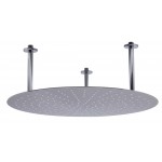 ALFI brand 24" Round Brushed Solid Stainless Steel Ultra Thin Rain Shower Head