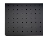 ALFI brand Matte Black Stainless Steel 24" Square Ultra-Thin Rain Shower Head