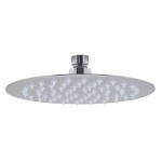 ALFI brand Solid Brushed Stainless Steel 8" Round Ultra Thin Rain Shower Head