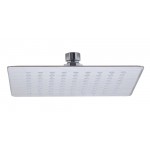 ALFI brand Solid Brushed Stainless Steel 8" Square Ultra Thin Rain Shower Head