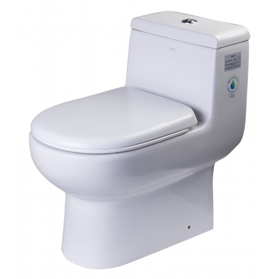 EAGO TB351 Dual Flush One Piece Eco-Friendly Low Flush Ceramic Toilet