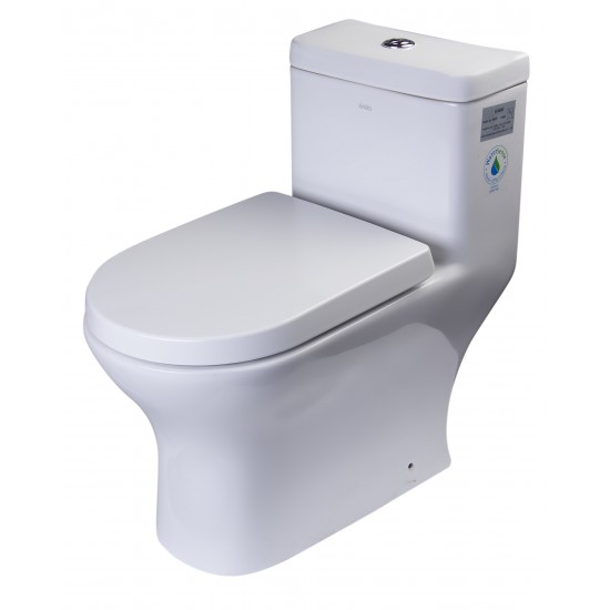 EAGO TB353 Dual Flush One Piece Eco-Friendly Low Flush Ceramic Toilet