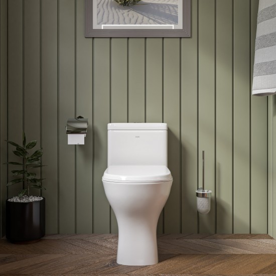 EAGO TB353 Dual Flush One Piece Eco-Friendly Low Flush Ceramic Toilet