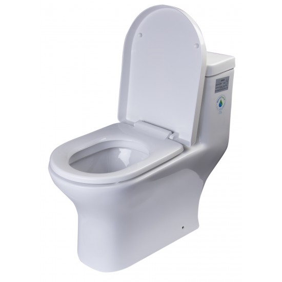 EAGO TB353 Dual Flush One Piece Eco-Friendly Low Flush Ceramic Toilet