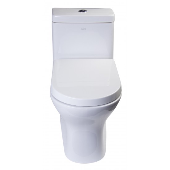 EAGO TB353 Dual Flush One Piece Eco-Friendly Low Flush Ceramic Toilet