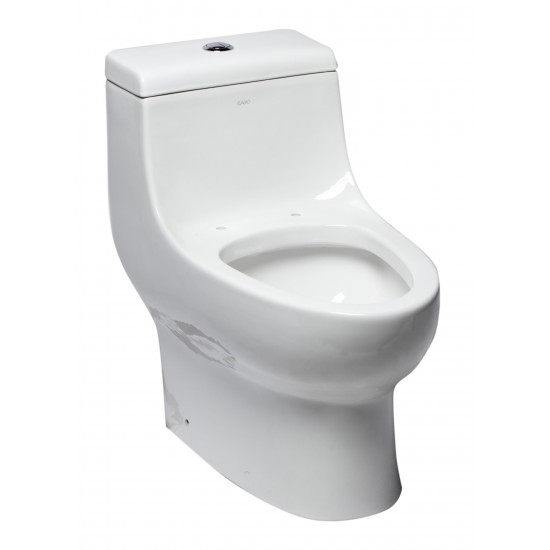 EAGO TB358 Dual Flush One Piece Elongated Ceramic Toilet