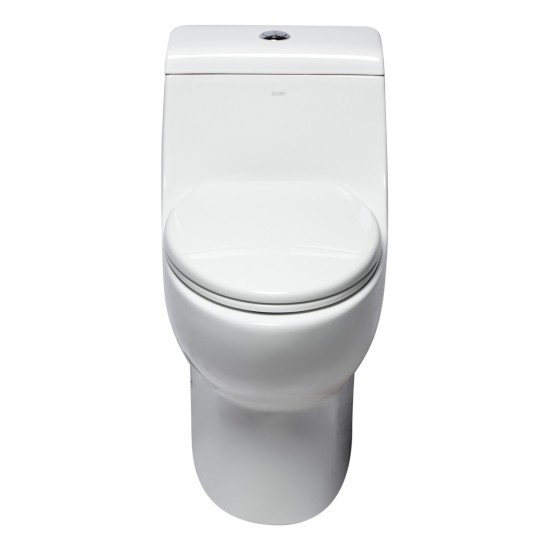 EAGO TB358 Dual Flush One Piece Elongated Ceramic Toilet