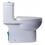 EAGO TB359 Dual Flush One Piece Eco-Friendly Low Flush Ceramic Toilet