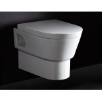 EAGO WD332 Round Modern Wall Mount Dual Flush Toilet Bowl