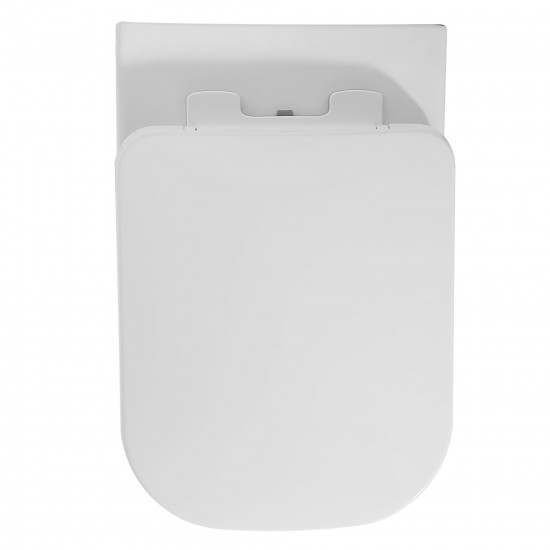 EAGO WD390 White Modern Ceramic Wall Mounted Toilet Bowl