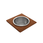 Prep Board Set for Workstation Sinks with Round Steel Mixing Bowl and Colander