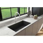 Dual-Mount 34 in. Granite Composite Kitchen Sink with Integrated Workstation