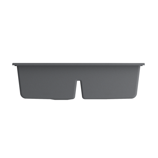 Undermount 33 in. Granite Composite Kitchen Sink with Integrated Workstation