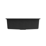 Dual-Mount 27 in. Single Bowl Granite Composite Kitchen Sink in Metallic Black