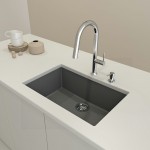 Dual-Mount 27 in. Single Bowl Granite Composite Kitchen Sink in Concrete Gray