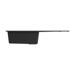 Dual-Mount 20 in. Single Bowl Granite Composite Kitchen Sink with Drain Board